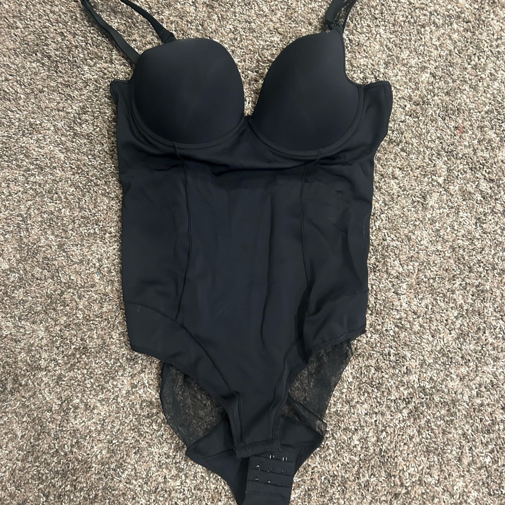 Nicole Miller Black Mesh Bodysuit